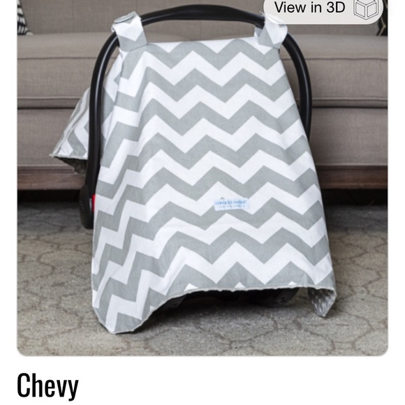 Baby Chevron Carseat Canopy - Picture 1 of 8